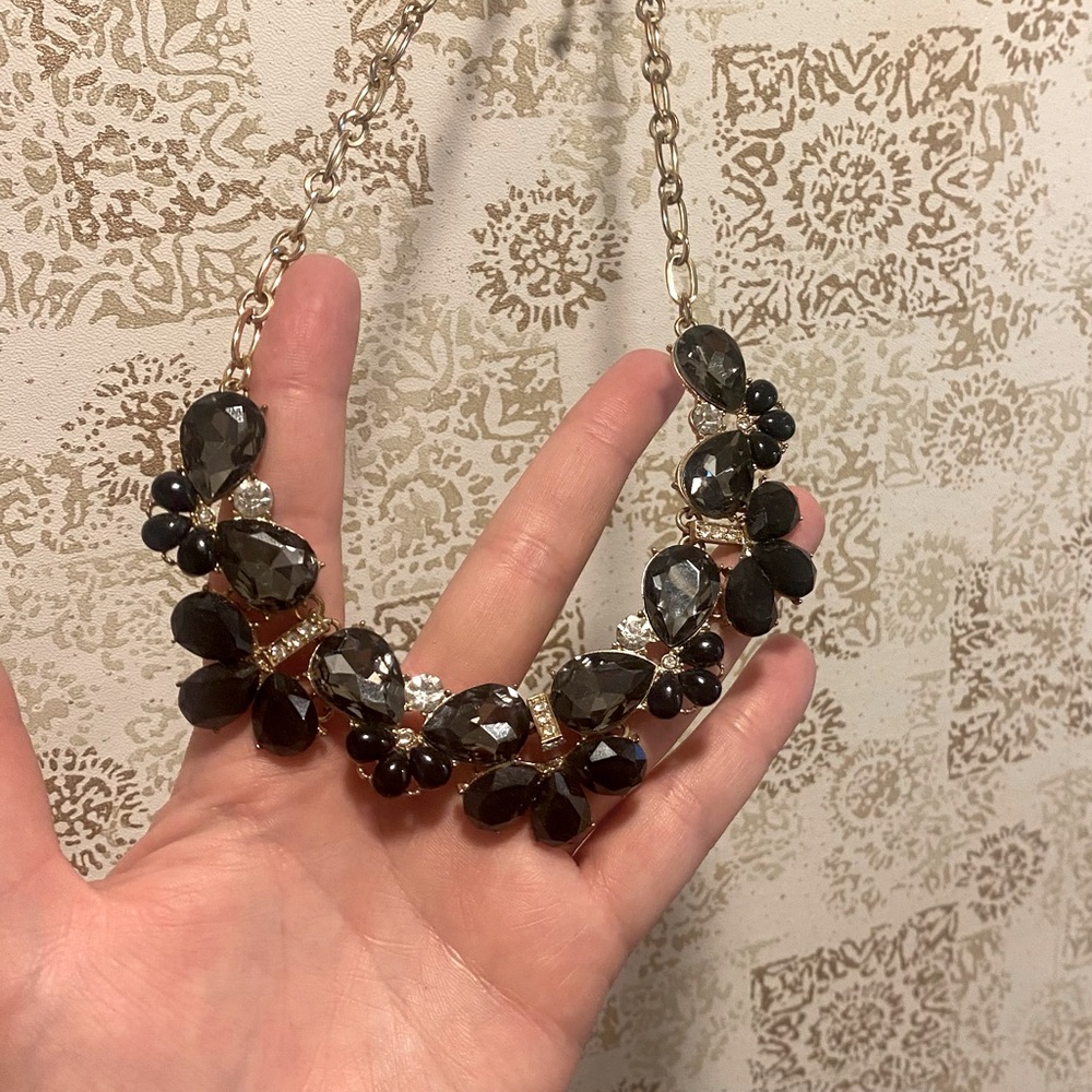 Black & Silver Statement Necklace